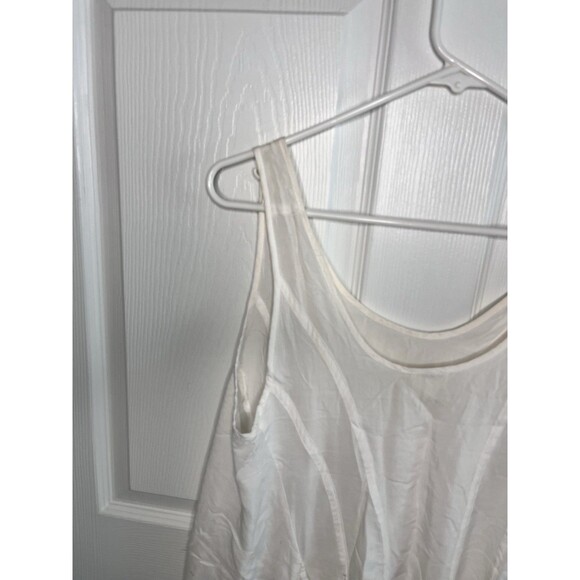 Intimately Free People Ruffle Long Tunic Mini Dress Tank Cream Size XS Boho - Picture 11 of 11